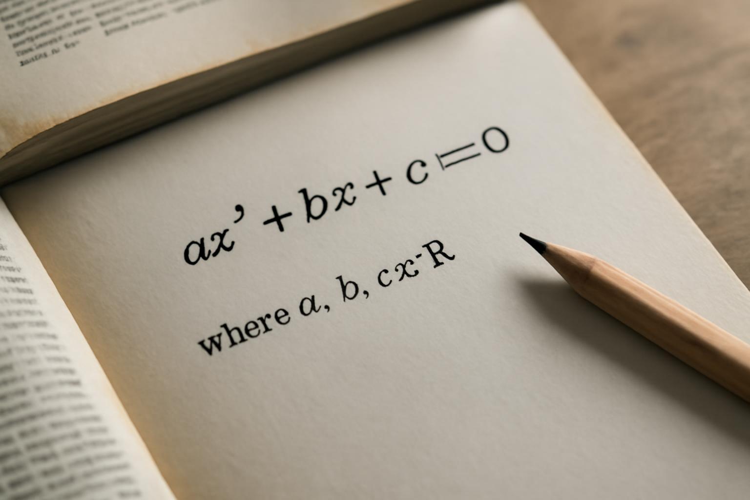 A másodfokú egyenlet általános alakja és elemei