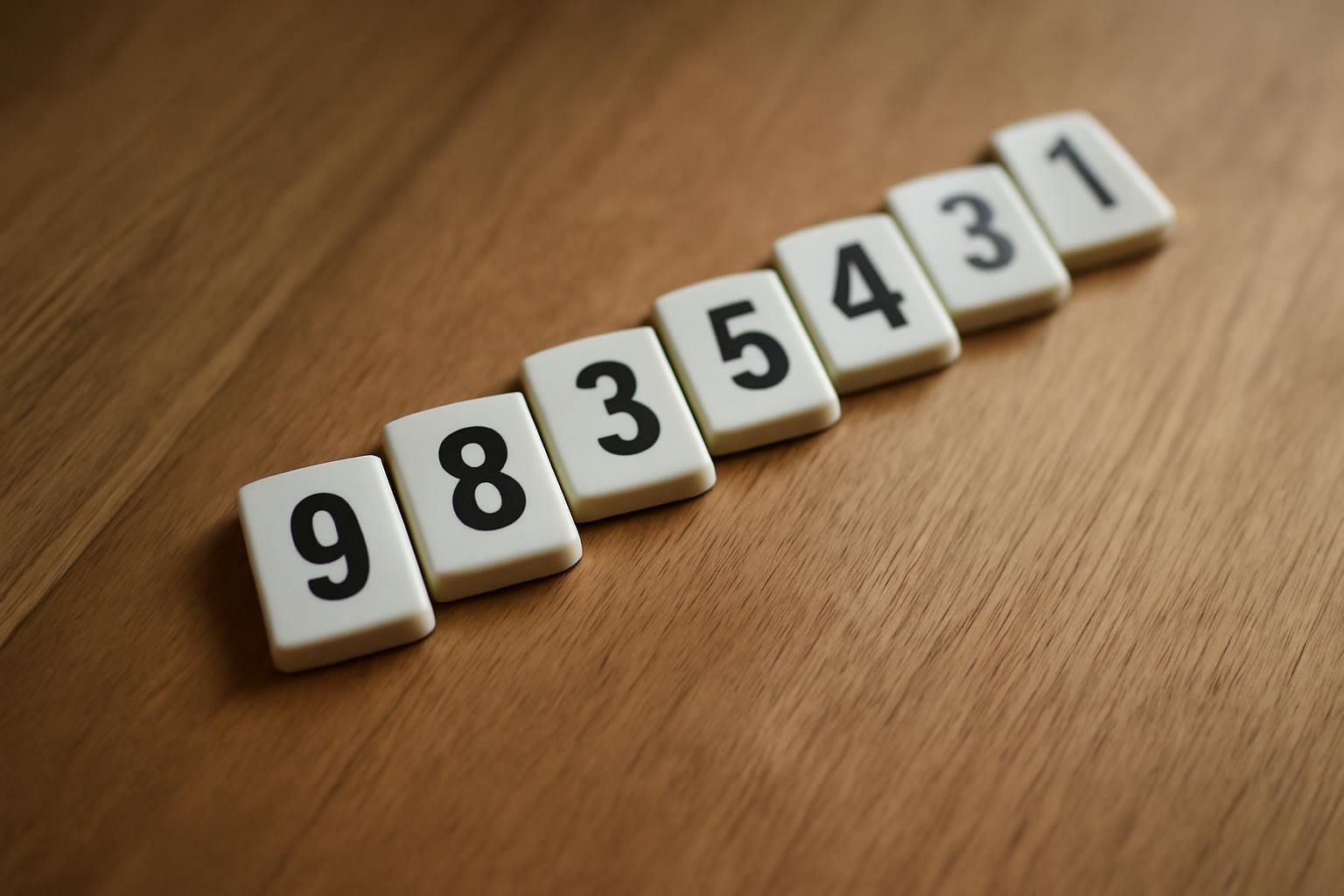 Számok sorba rendezése csökkenő sorrendben