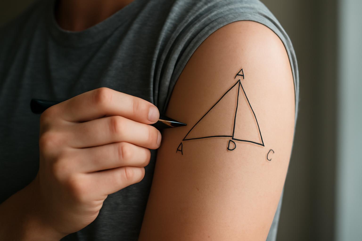 Deltoid területének meghatározása az átlókból