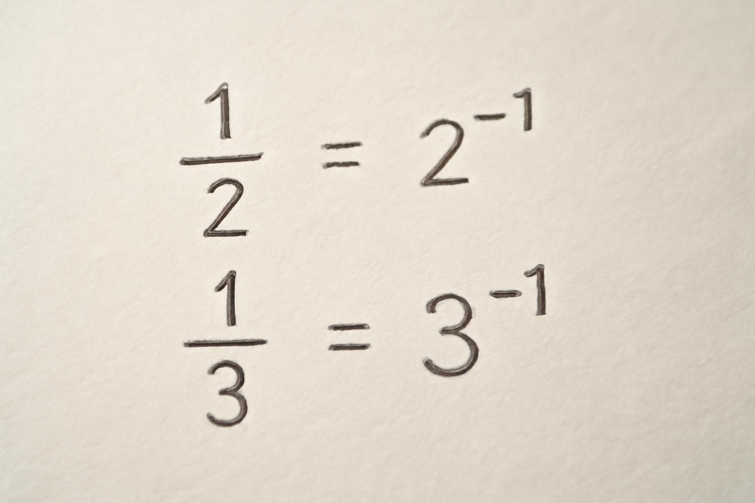 Törtek és negatív hatványok matematikai összefüggései, példák.