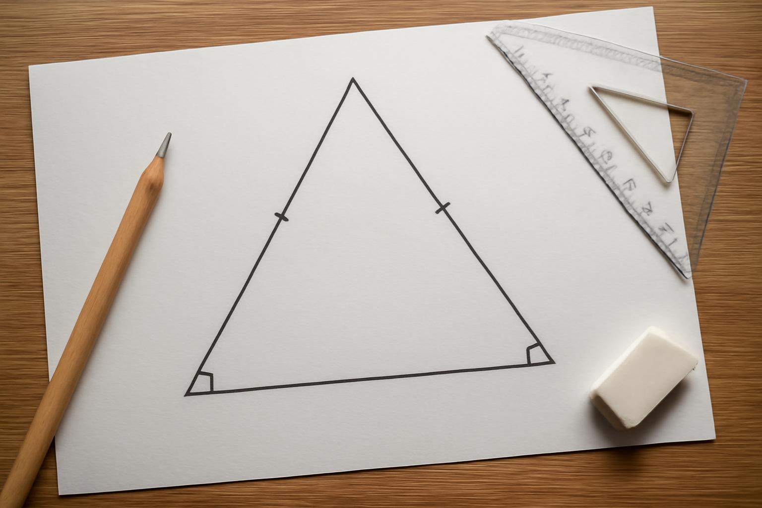 Az egyenlő szárú háromszög fő tulajdonságai