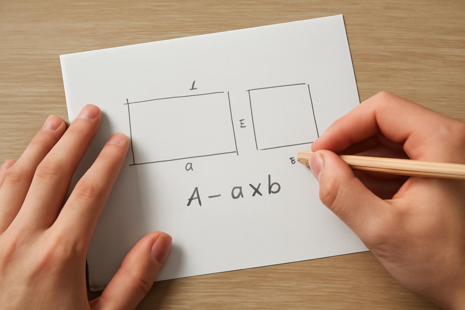 Téglalap és négyzet területének kiszámítása