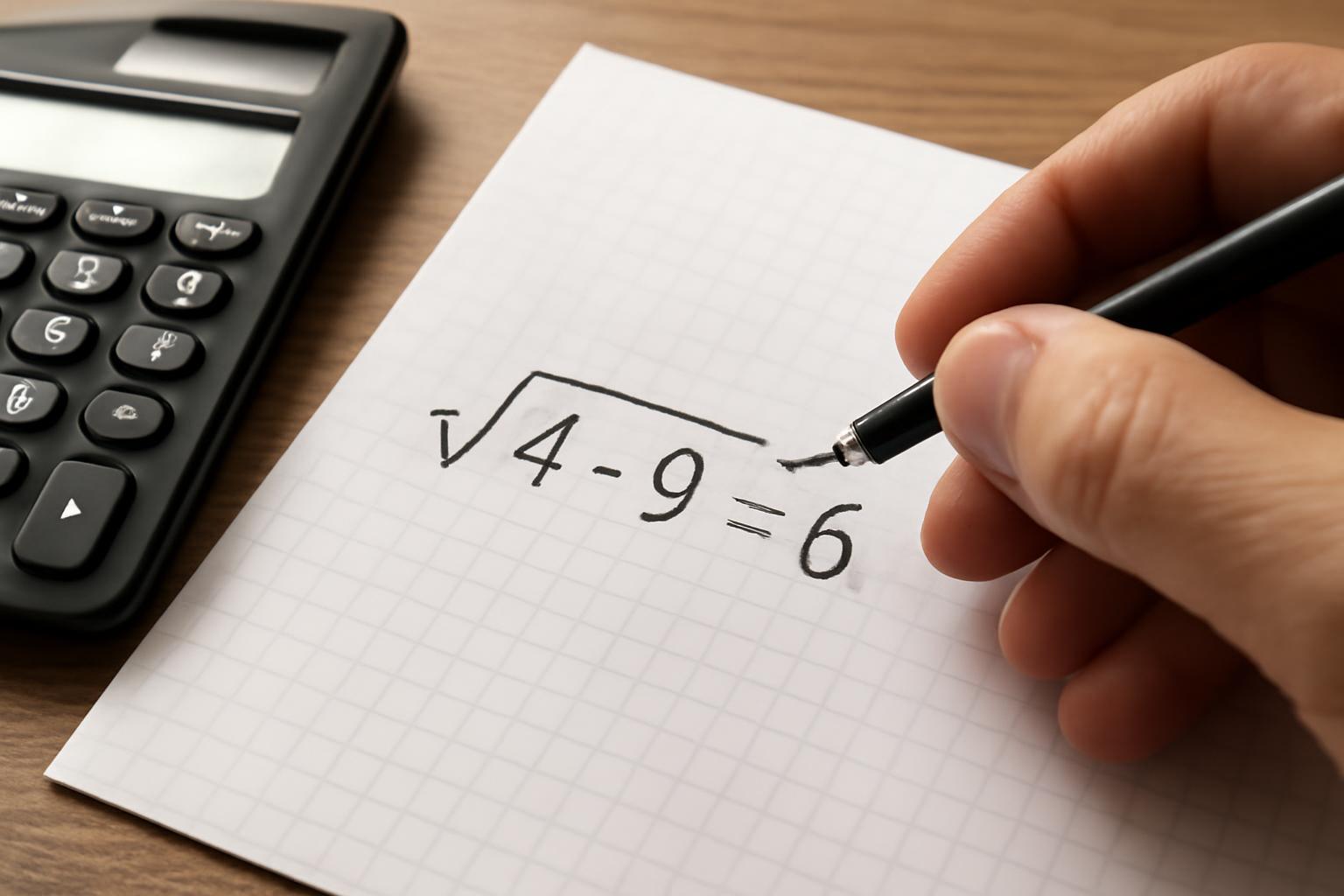 Egy kézírásos matematikai képlet, amely a mértani közép számítását mutatja be.