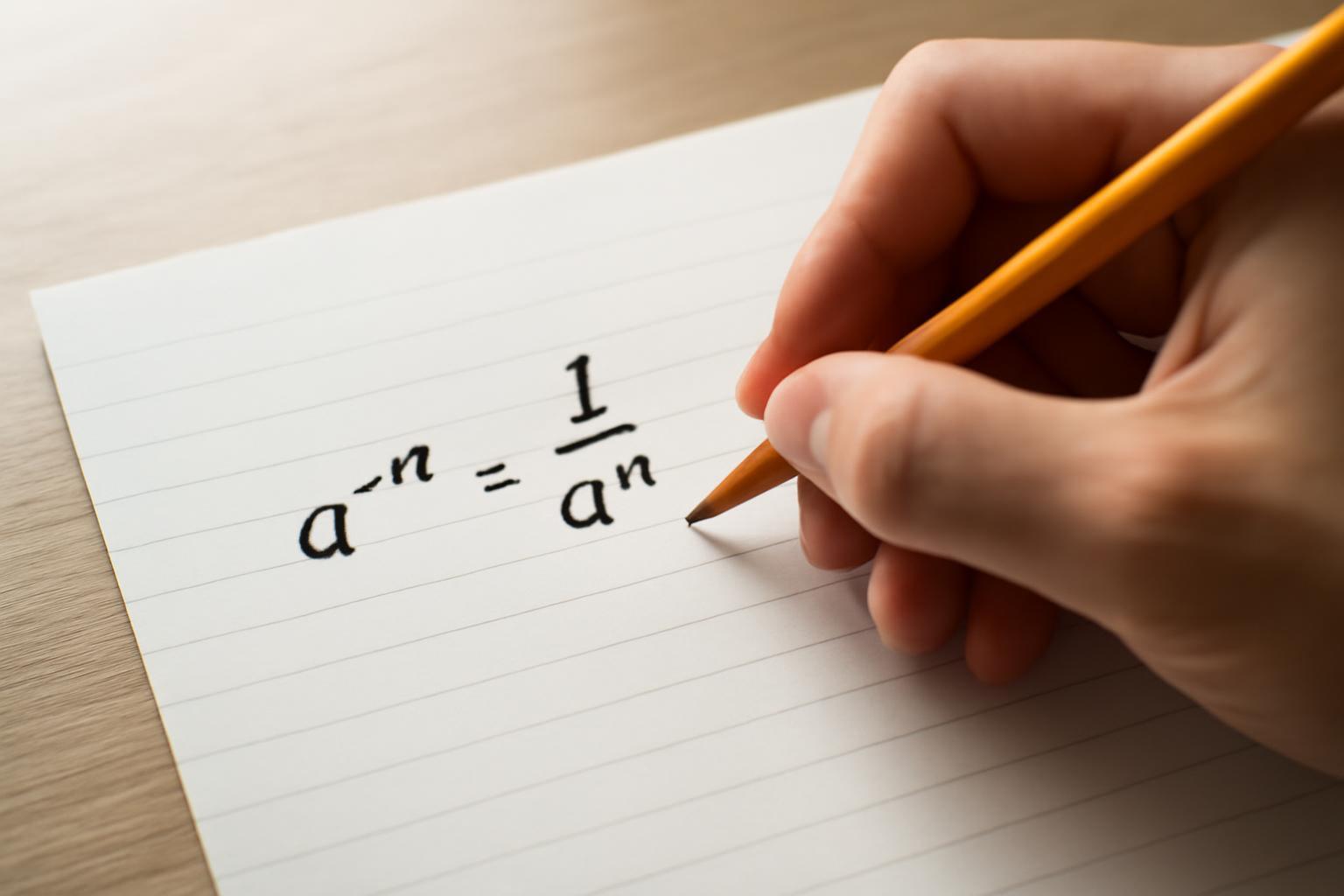 Negatív hatványkitevők és viselkedésük