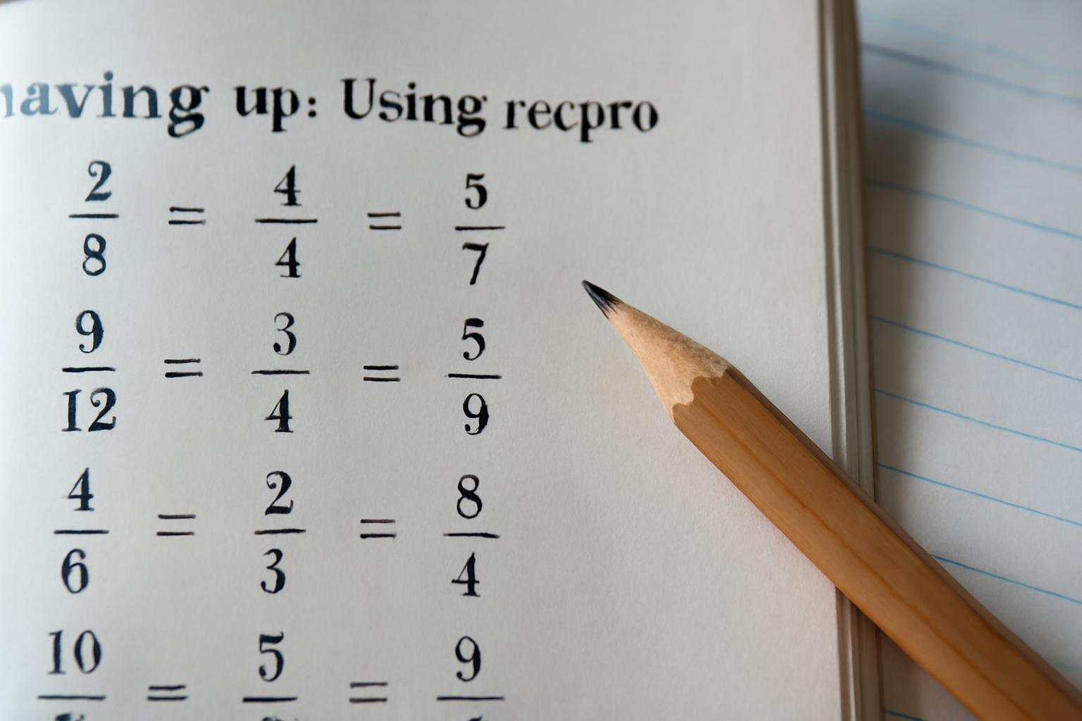 Törtek egyszerűsítése reciprok segítségével
