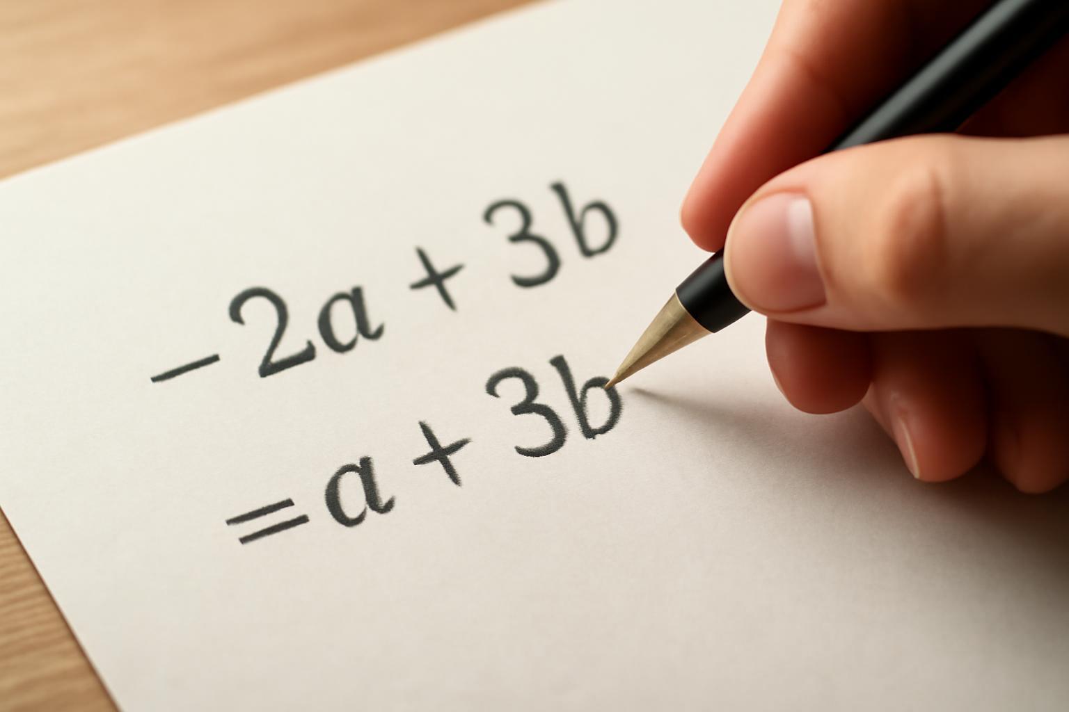 Egyszerű algebrai kifejezések alkotóelemei