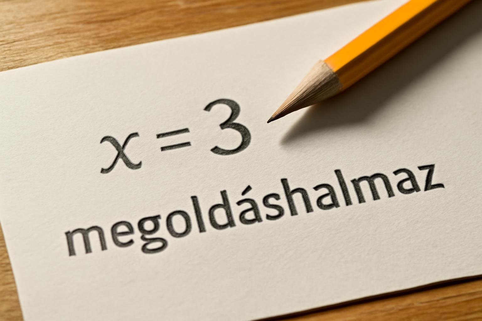 Alapfogalmak: ismeretlen, egyenlőségjel, megoldáshalmaz